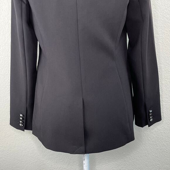Elie Tahari Black Single Breasted One Button Peak Lapel Blazer Jacket NWT SZ 10 - Picture 10 of 14
